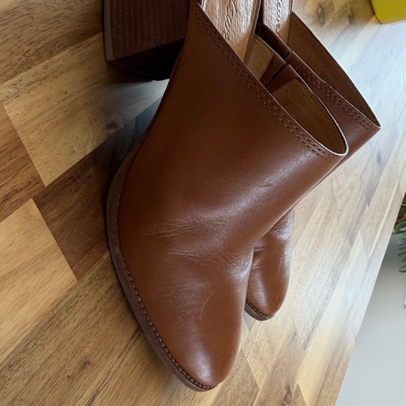 Madewell Women's Harper Cognac Leather Slip-On Mules - Picture 7 of 7